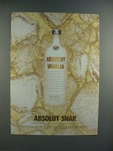 2003 Absolut Vanilia Vodka - Absolut Snap Ad! - $18.49