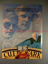 1982 Cutty Sark Scotch Ad w/ Maxie & Kris Anderson!! - $18.49