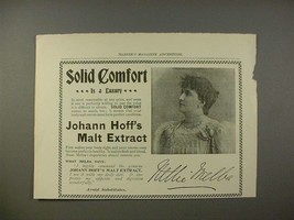 1897 Johann Hoff&#39;s Malt Extract Ad w/ Melba - $18.49