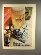 1972 Heineken Beer Ad - Heineken Tastes Tremendous! - £14.74 GBP