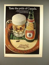 1979 Molson Ale Beer Ad - Pride of Canada! - £14.77 GBP