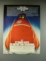 1980 Budweiser Beer Ad - Ride the Bud Bobsled - £14.74 GBP