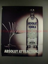 1989 Absolut Vodka Ad - Absolut Attraction - Martini!! - £14.56 GBP