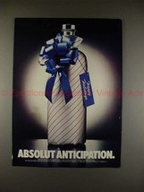1986 Absolut Vodka Ad - Absolut Anticipation!! - £14.56 GBP