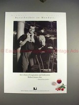 2000 Robert Mondavi Wine Ad w/ Mikhail Baryshnikov!! - $18.49