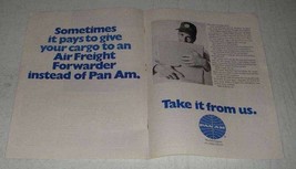 1969 Pan Am Airline Ad - Air Freight Forwarder - £14.65 GBP