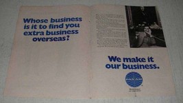 1969 Pan Am Airline Ad - Whose Business is It - £14.54 GBP