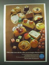 1969 Pan Am Airline Ad - This Is What Comes With Coffee - £14.54 GBP