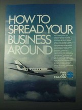 1969 Pan Am Fan Jet Falcon Ad - Spread Your Business - £14.53 GBP