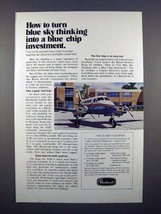 1972 Beechcraft King Air A100 Plane Ad - Blue Chip - £14.77 GBP