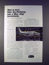 1973 Beechcraft King Air A100 Plane Ad - Investment - £14.54 GBP