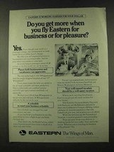 1973 Eastern Airlines Ad - Business or for Pleasure - £14.78 GBP