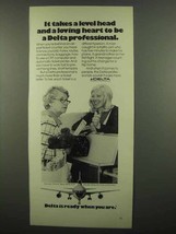 1974 Delta Airlines Ad - Takes a Loving Heart - £14.87 GBP