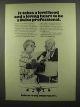 1974 Delta Airlines Ad - Takes a Level Head - £14.48 GBP