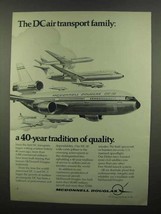1974 McDonnell Douglas DC-10 Jetliner Ad, Air Transport - £14.50 GBP