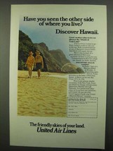 1974 United Air Lines Ad - Discover Hawaii - £14.53 GBP