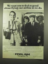 1975 Pan Am Airlines Ad - Feel As Good As We Do - £14.57 GBP