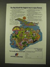 1975 United Airlines Ad - The Big Island - £14.53 GBP