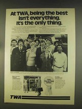 1976 TWA Airlines Ad - Being the Best - £14.68 GBP