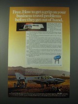 1978 Beechcraft Baron 58TC Plane Ad - Get A Grip on Business Travel Prob... - £14.53 GBP