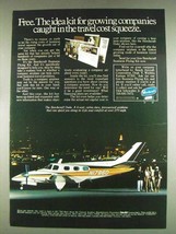 1978 Beechcraft Duke Plane Ad - Travel Cost Squeeze - $18.49