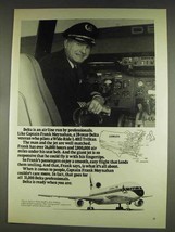 1978 Delta Airlines Ad - Captain Frank Moynahan - $18.49