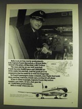 1978 Delta Airlines Ad - Captain Frank Moynahan - £14.55 GBP