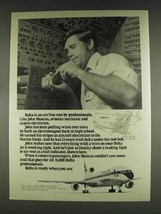 1978 Delta Airlines Ad - John Muncus Avionics Mechanic - £14.50 GBP