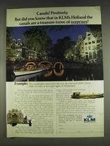 1978 KLM Royal Dutch Airlines Ad - Canals? - £14.50 GBP