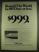 1978 Pan Am Airline Ad - Round-the-World in 80 Days - £14.64 GBP