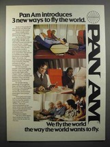 1979 Pan Am Airline Ad - 3 New Ways to Fly the World - £14.65 GBP