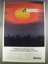 1980 Alitalia Airline Ad - 747-243B Joins the Fleet - £14.27 GBP