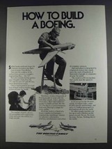 1980 Boeing 727 Jetliner Ad - How to Build a Boeing - £14.54 GBP