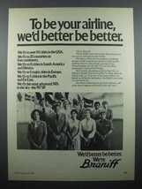 1980 Braniff Airline Ad - $18.49