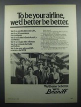 1980 Braniff Airline Ad - We&#39;d Better Be Better - £14.44 GBP