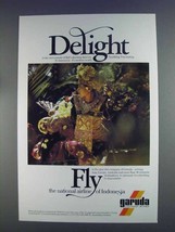 1980 Garuda Airline Ad - Delight in Bali&#39;s Dancers - £13.82 GBP