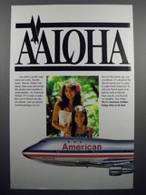 1981 American Airlines Ad - Aaloha - Hawaii - £14.50 GBP