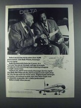 1981 Delta Airlines Ad - Rudy Wilson, Passenger Service - $14.99