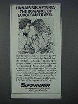 1981 Finnair Airlines Ad - Romance of European Travel - $18.49
