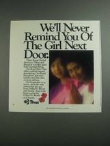 1984 Thai Airline Ad - The Girl Next Door - £14.62 GBP