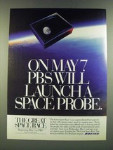 1986 Boeing Ad - PBS TV Series The Great Space Race - £14.54 GBP