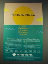 1987 Eastern Airlines Ad - We're the one to the sun - £14.55 GBP