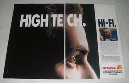 1987 Iberia Airlines Ad - High Tech - £14.54 GBP