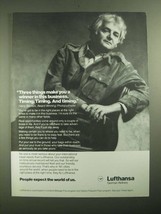 1987 Lufthansa Airlines Ad - Harry Benson - £14.27 GBP