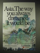 1987 Northwest Airlines Ad - Asia The Way You Dreamed - £14.55 GBP
