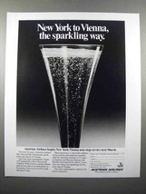 1988 Austrian Airlines Ad - The Sparkling Way - £14.49 GBP