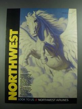 1988 Northwest Airlines Ad - Best Frequent Flyer Program is No Myth - £14.55 GBP