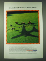 1989 American Airlines Ad - Europe. From an American Point of View - £14.55 GBP
