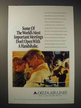 1994 Delta Airlines Ad - Don&#39;t Open With a Handshake - £14.50 GBP