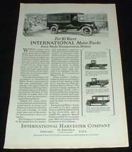 1923 International Harvester Truck Ad, Bread! - £14.44 GBP
